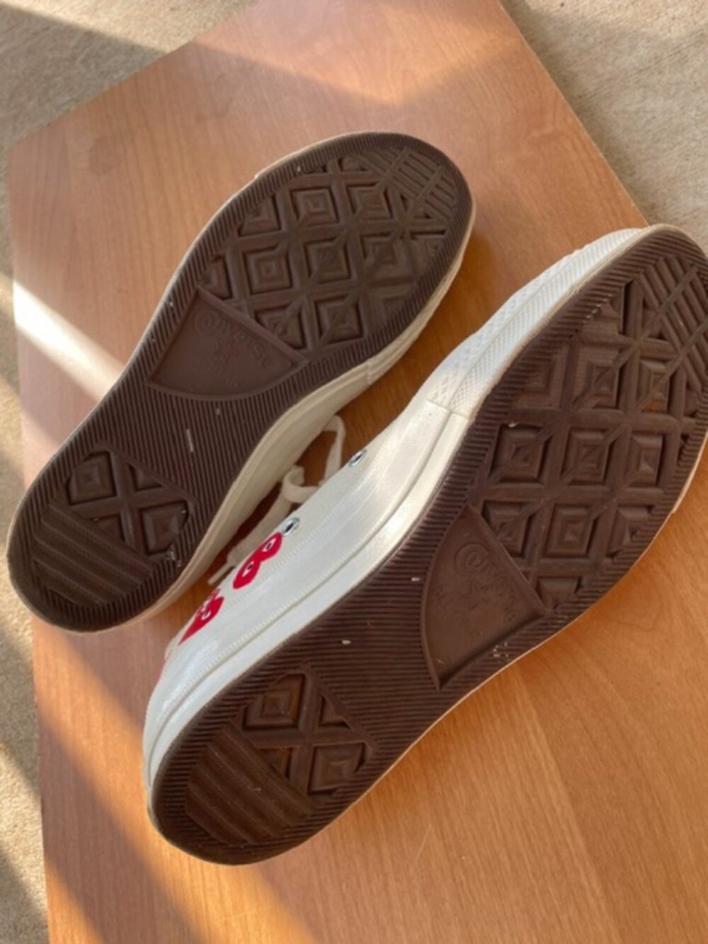 Converse x Comme des Garcons PLAY 70 Low Multi Heart - White/Red Men 7 WMN 9 - Picture 8 of 8